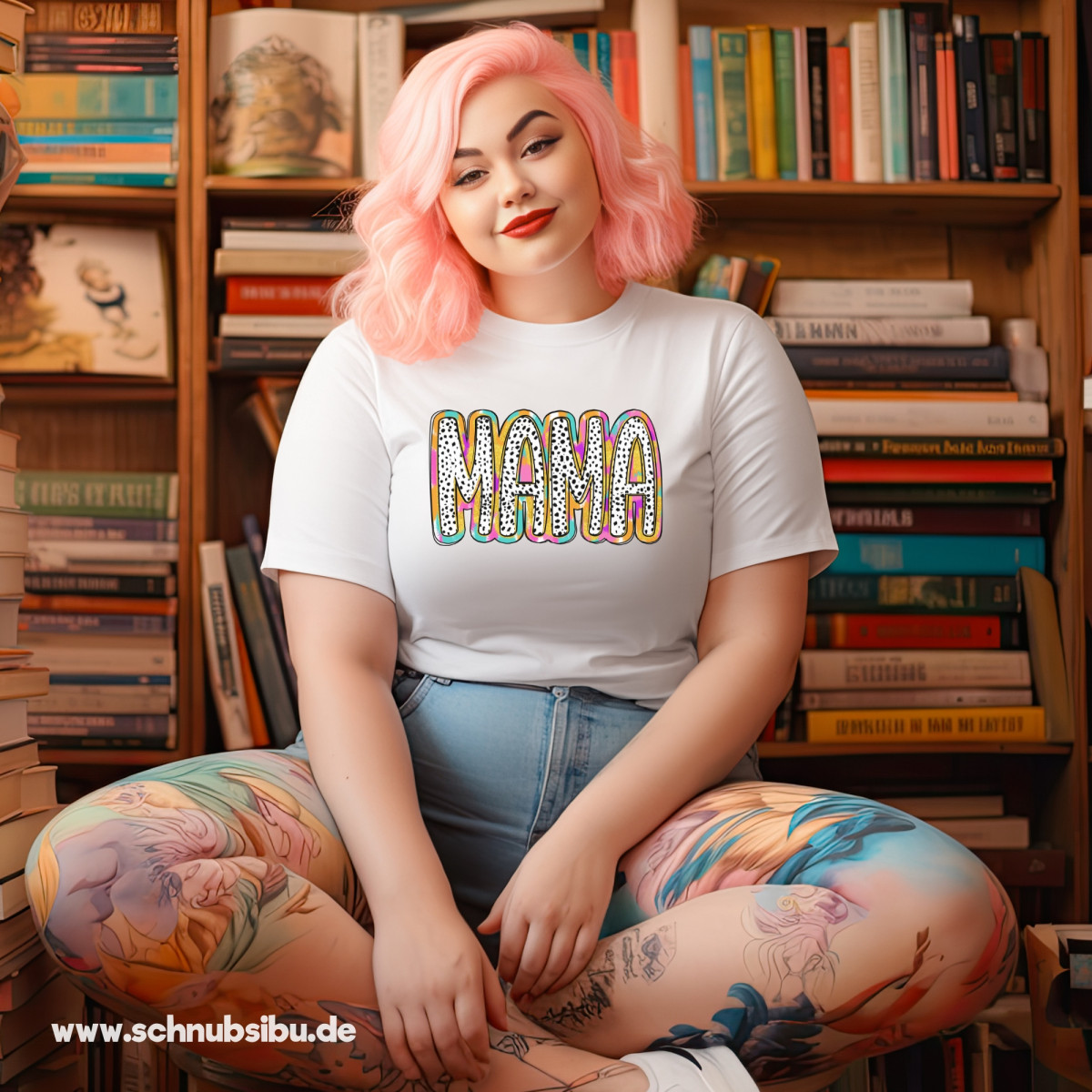 Bügelbild Muttertag - Retro Mama